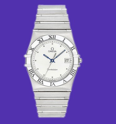 Vintage Omega CONSTELLATION Manhattan Stainless Steel Watch w/Date