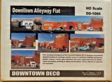 Downtown Deco Downtown Alleyway Flat HO Scale DD-1066