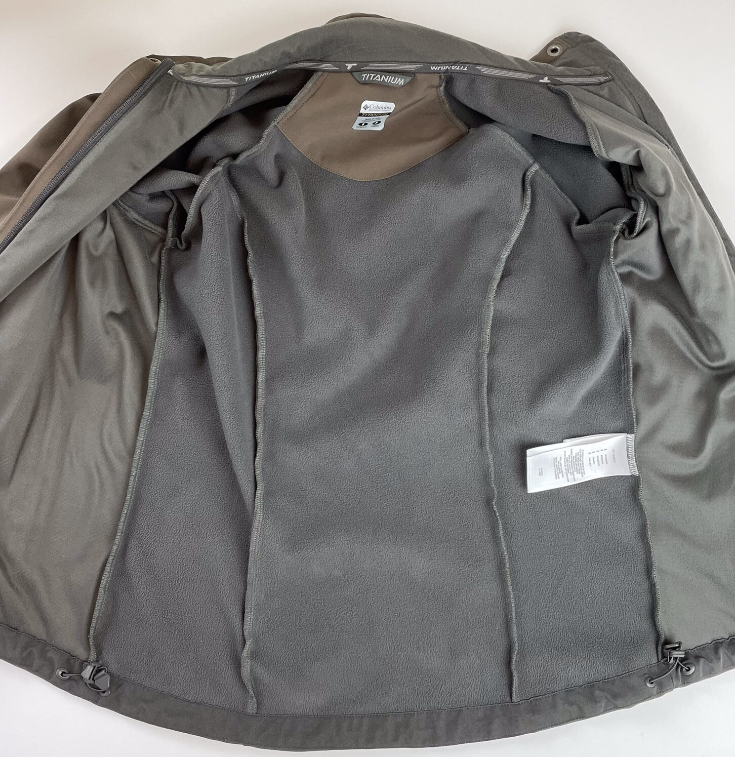 Columbia Titanium Brown Softshell Jacket Full Zip… - image 7