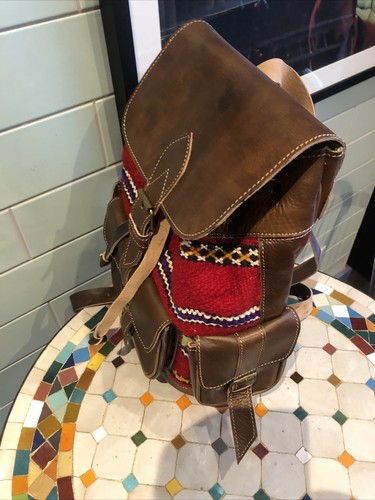 Bolso Mochila Cuero Marroquí - Imagen 5 de 5
