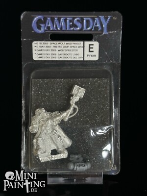 Warhammer 40k Games Day 2003 Space Wolf Wolfspriest Wolfspriester Wolves Blister