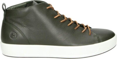 ECCO Z100106* Men's Deep Forest Leather Lace-Up Casual Sneakers Size US 7 M