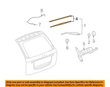 GM OEM 07-09 Equinox Lift Gate Wiper Washer Components-Wiper Blade 19192666