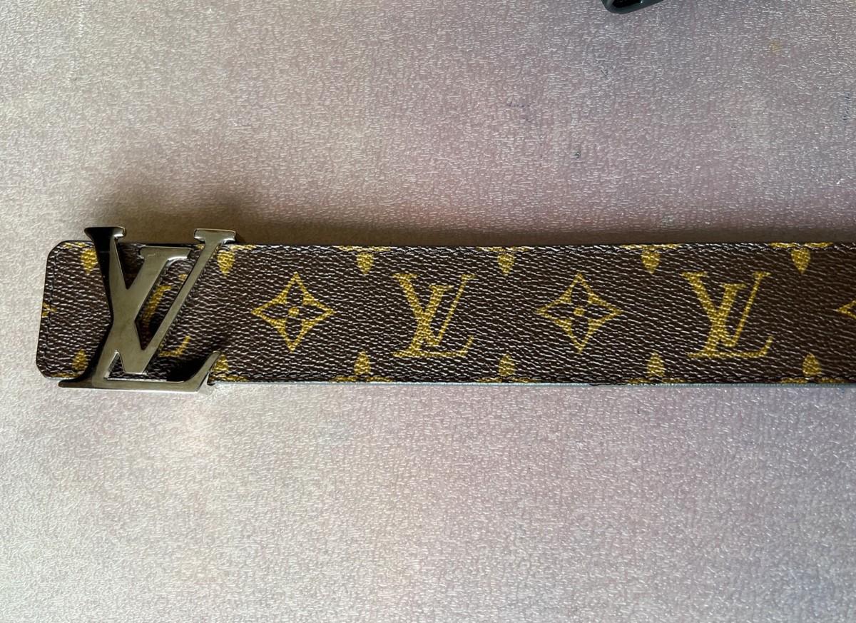 Cintura LOUIS VUITTON originale reversibile marrone nero