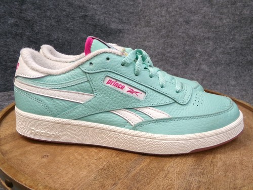 Reebok Club C Revenge x Prince Semi Pixel Mint White 2021 Mens Shoes Size 8.5 US