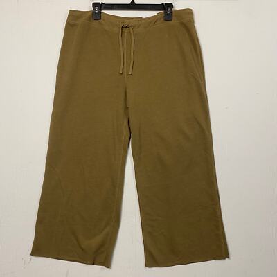 Sonoma Olive Green Wide Leg Crop Pants Size Extra Large