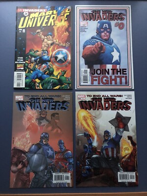 The All New Invaders #0 #1 #2 + #1 In Marvel Universe 1998 - 4 Comics (2004)