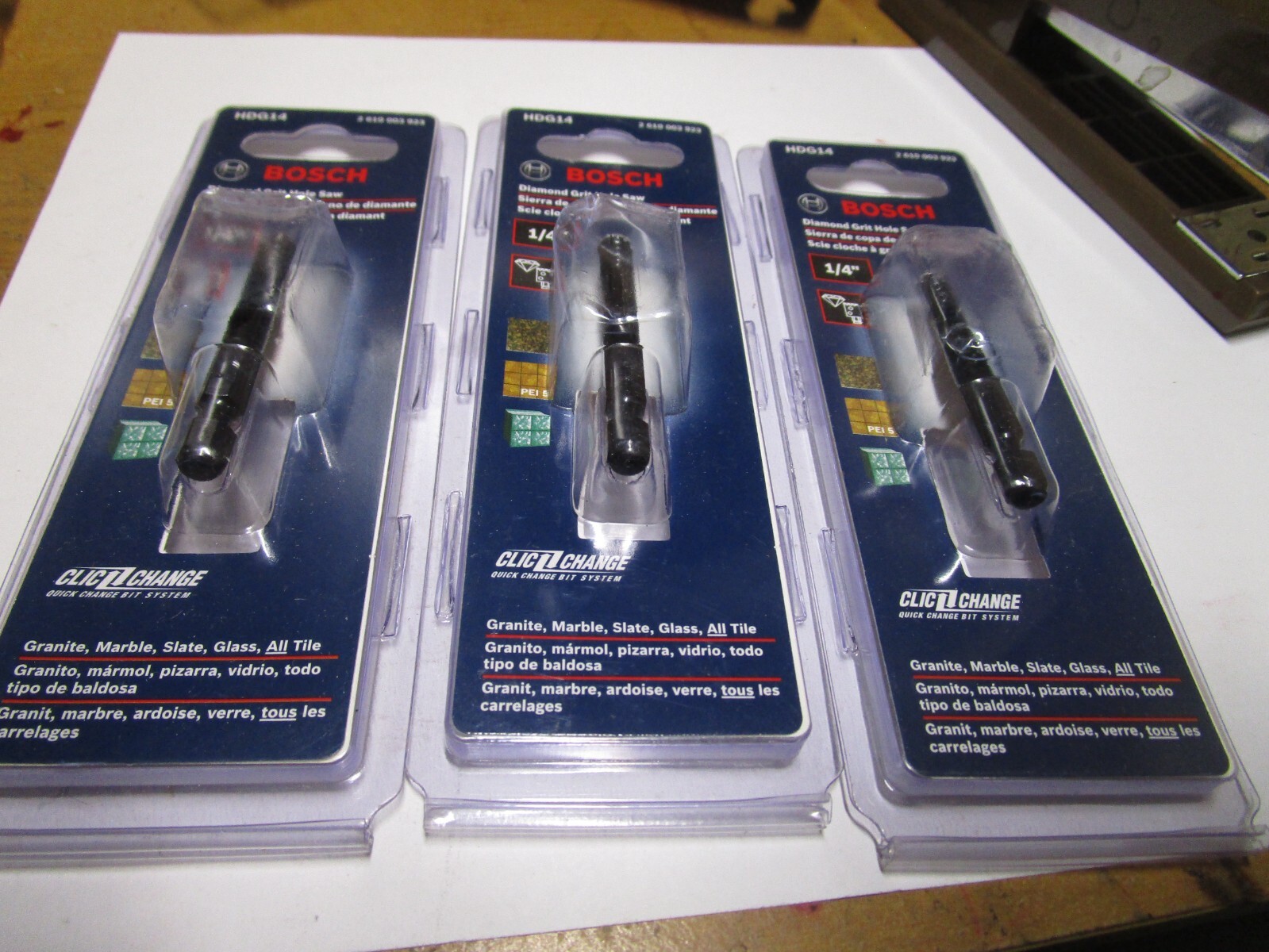 Bosch 1/4-in Diamond Hole Saw QTY 3
