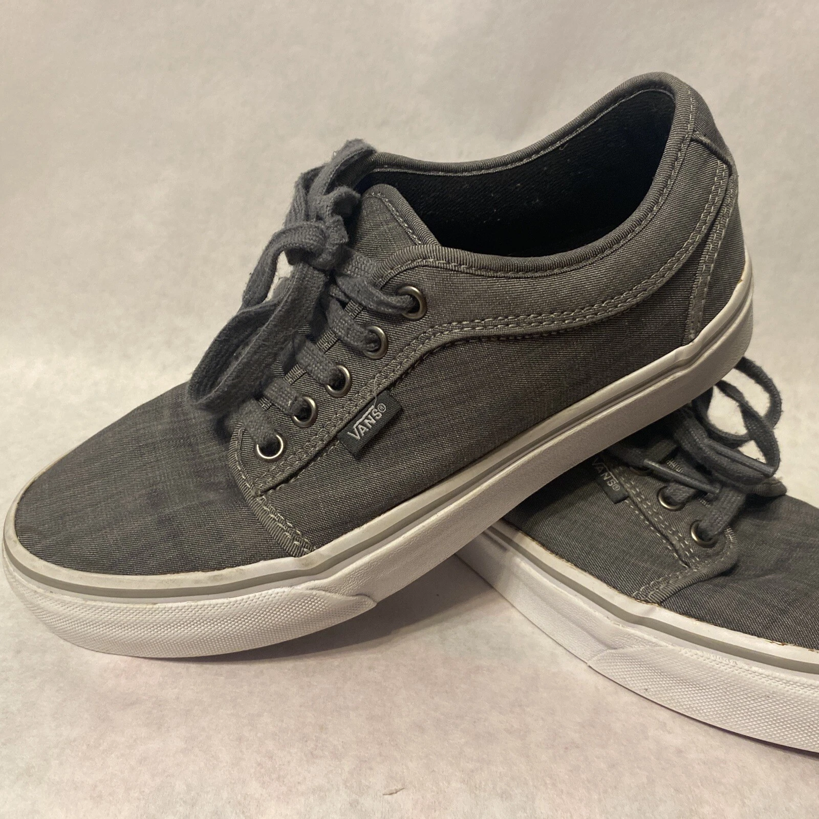 Scarpe da skateboard stringate VANS Off The Wall grigio Chambray uomo 6 5
