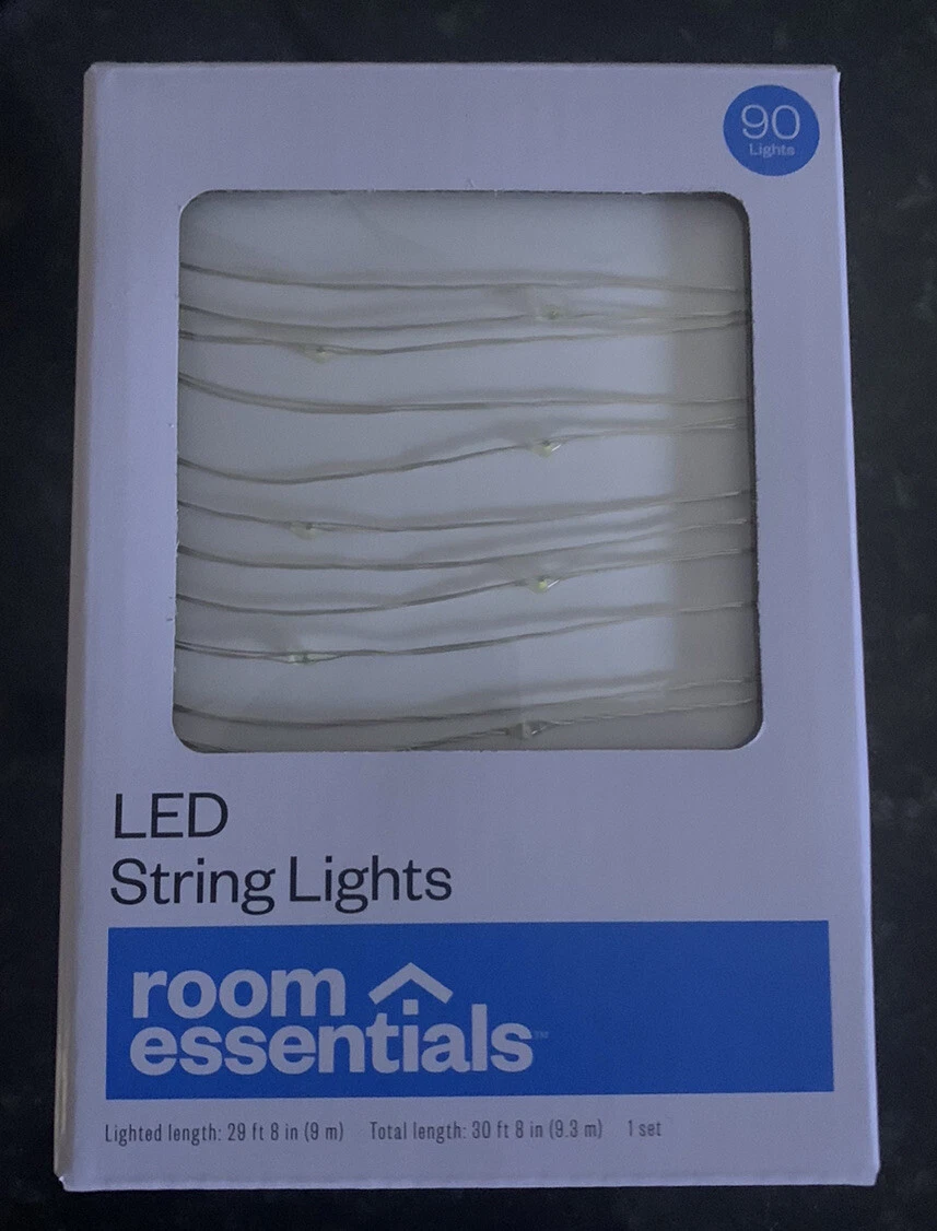 Room essentials white string lights deals