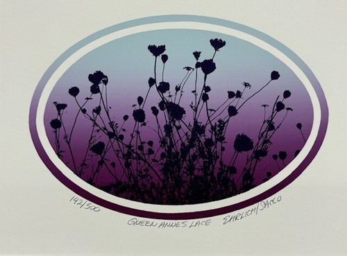 Serigrafía firmada arte enmarcado Luca Sacco & Robert Ehrlich "Queen Anne's Lace" - Imagen 2 de 6