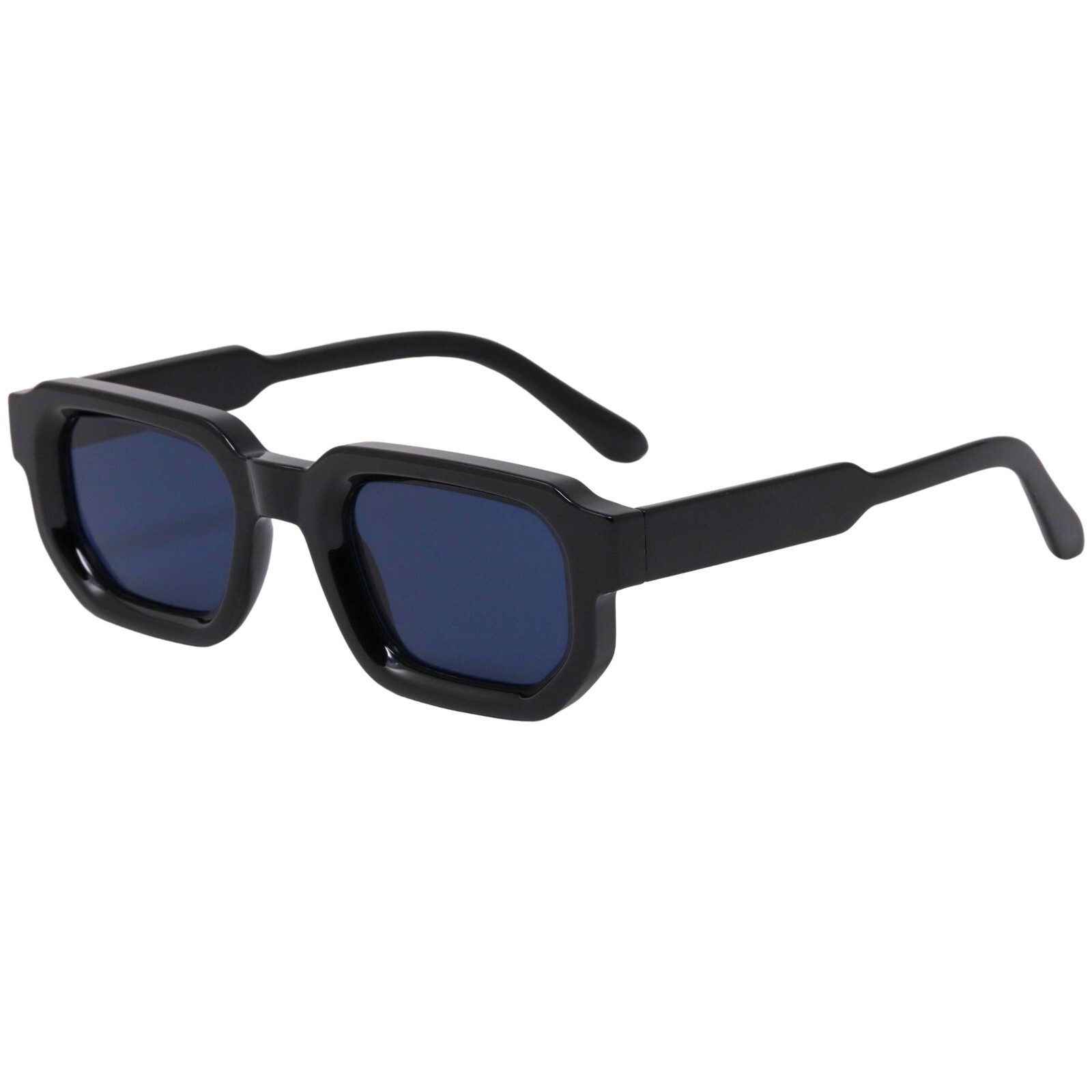 Vintage Square Sunglasses for Men and Women, Trendy Chunky Rectangle Retro Punk