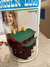 Vintage 1974 Frontiersman Set Lincoln Logs Not Completed Missing Pieces As Is