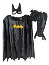 DC Comics BATGIRL Halloween Costume Girls L Tunic Cape Mask Arm Shoe Covers