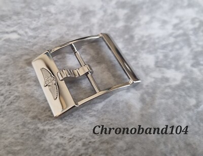 Genuine OEM Breitling 20mm Polished Stainless Steel Double Tang Buckle  UK