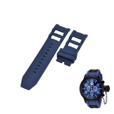 Russian Diver 11897 26mm Blue Rubber Watch Strap For Invicta