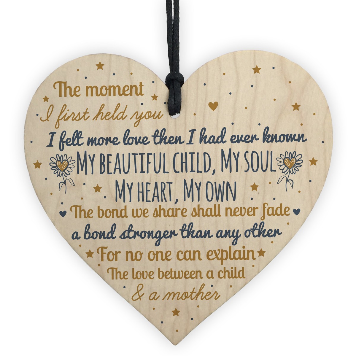 Mummy To Be Birthday Christmas Gift Wooden Heart Baby Shower From