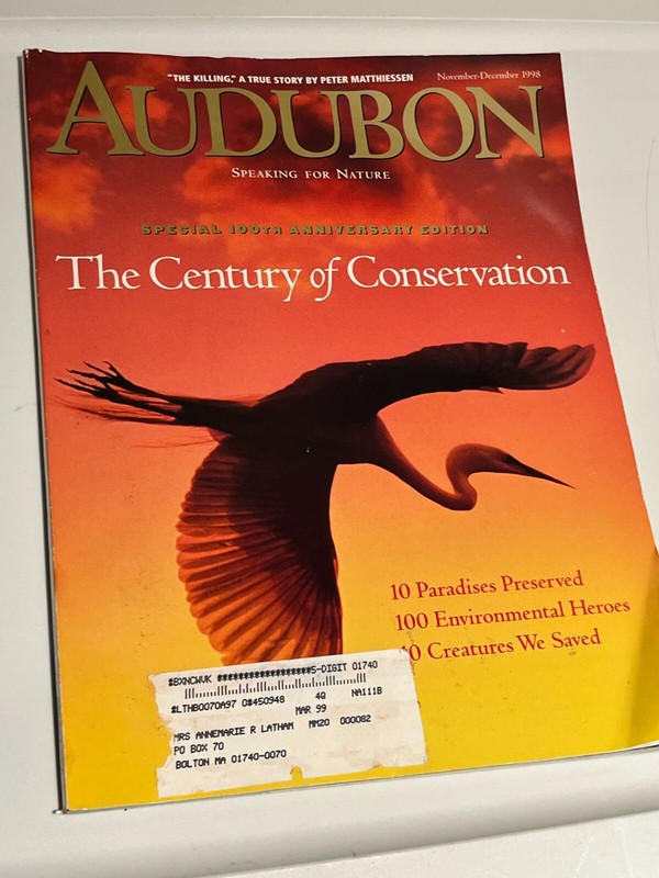 Audubon Magazine November December 1998 Issue Of The Century Of Conservation