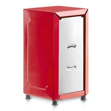 Tall-Fold Two-Sided Napkin Dispenser | Red | Holds 150 6" x 13" Tall Fold Nap...
