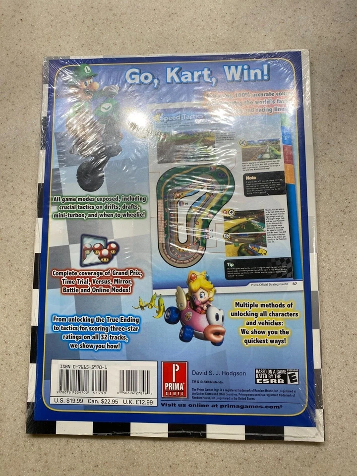 NEW Nintendo Mario Kart Wii Strategy Guide Official SEALED Premiere Edition - Image 2 of 2