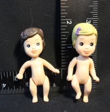 MGA Entertainment - QUINT BABIES - Lot of 2 Nude 3" dolls - 2004