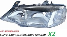 COPPIA FARI FANALE PROIETTORE ANTERIORE DX-SX OPEL ASTRA G DAL 1998 AL 2001