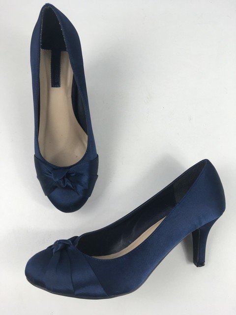 navy high heel shoes uk