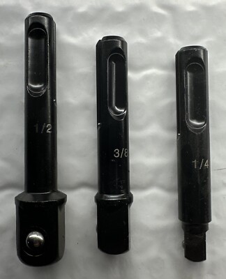 Goliath 3pc SDS Plus 1/4'', 3/8'', & 1/2'' Impact Socket Adapter Set 