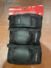 NEW Razor Elbow & Knee Pads and Wrist Guards Multi Sport Youth Age 8+ Protective
