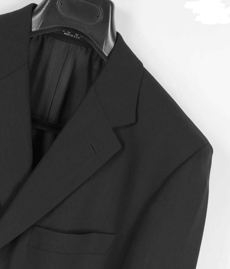 "Hugo Boss \"Einstein/Sigma US\" Black 3 Btn LW Wool Crepe Blazer 40 L Slim Fit"