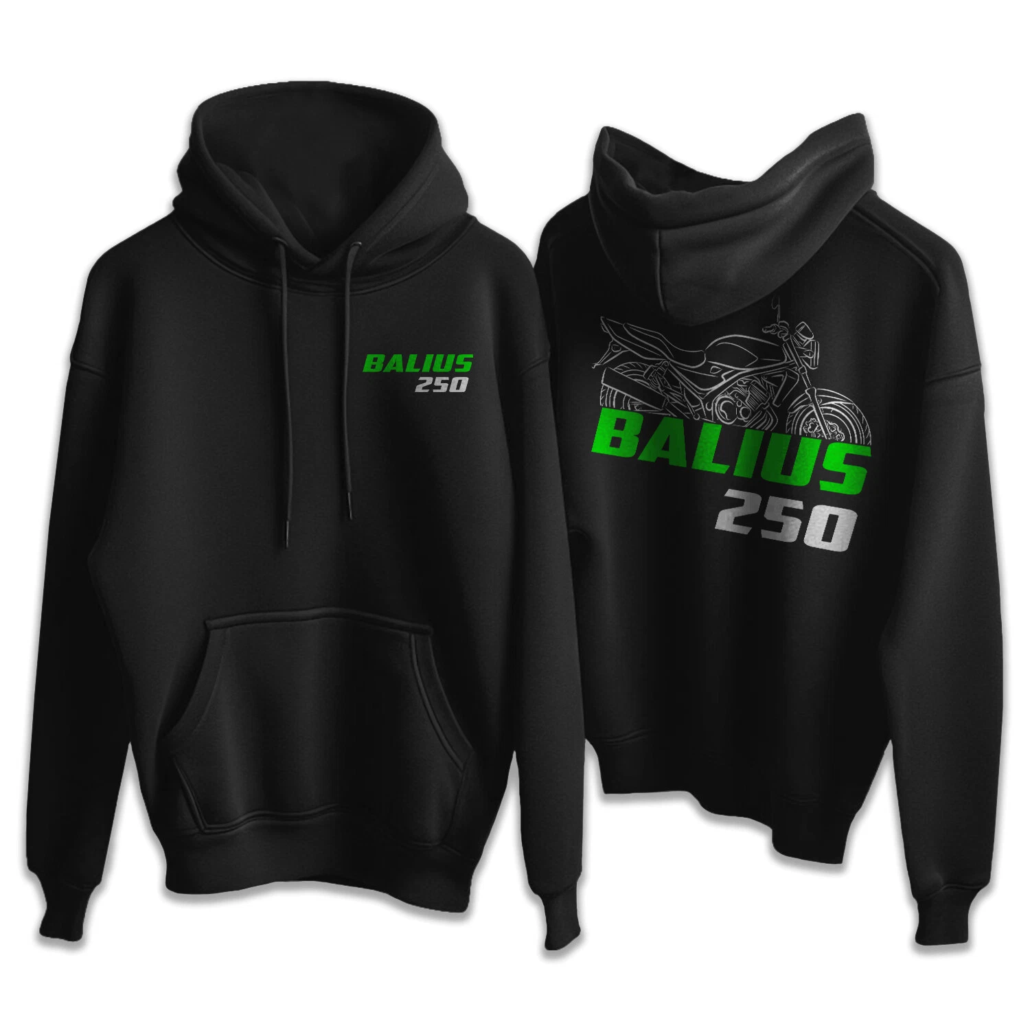 Kawaasakii Balius 250 (ZR250, ZR-2) - Motorcycle Hoodie Pullover for Riders