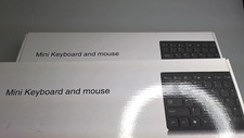 Mini Keyboard and Mouse Set, USB Connection, Black, Wired - BRAND NEW ,lot of 2
