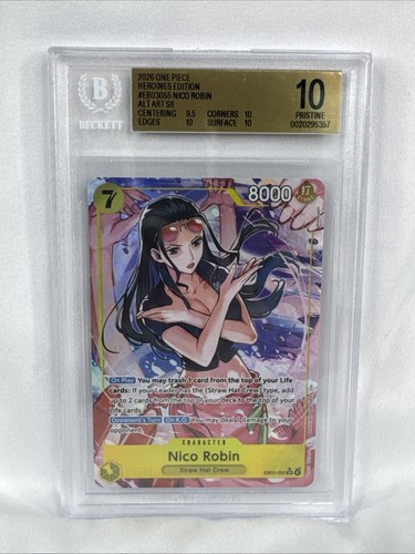 Nico Robin (Alternate Art) graded BGS 10 for sale on eBay