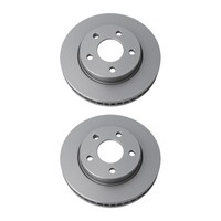 2 Bremsscheiben Vorne BelüFtet Ø 69 Mm 24 Mm Valeo FüR U.A. Mitsubishi Colt