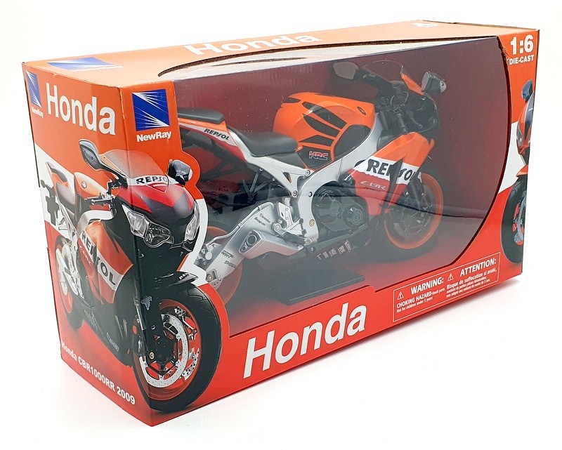 in Miniatuur: Honda CBR 1000RR 2009 en 2010