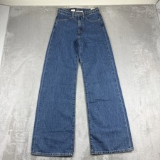 Levi's Jeans Women's Size 24x32 Ribcage Wide Leg Blue High Rise Denim