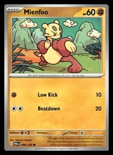 Mienfoo Common 096/182 SV04: Paradox Rift Pokemon Card