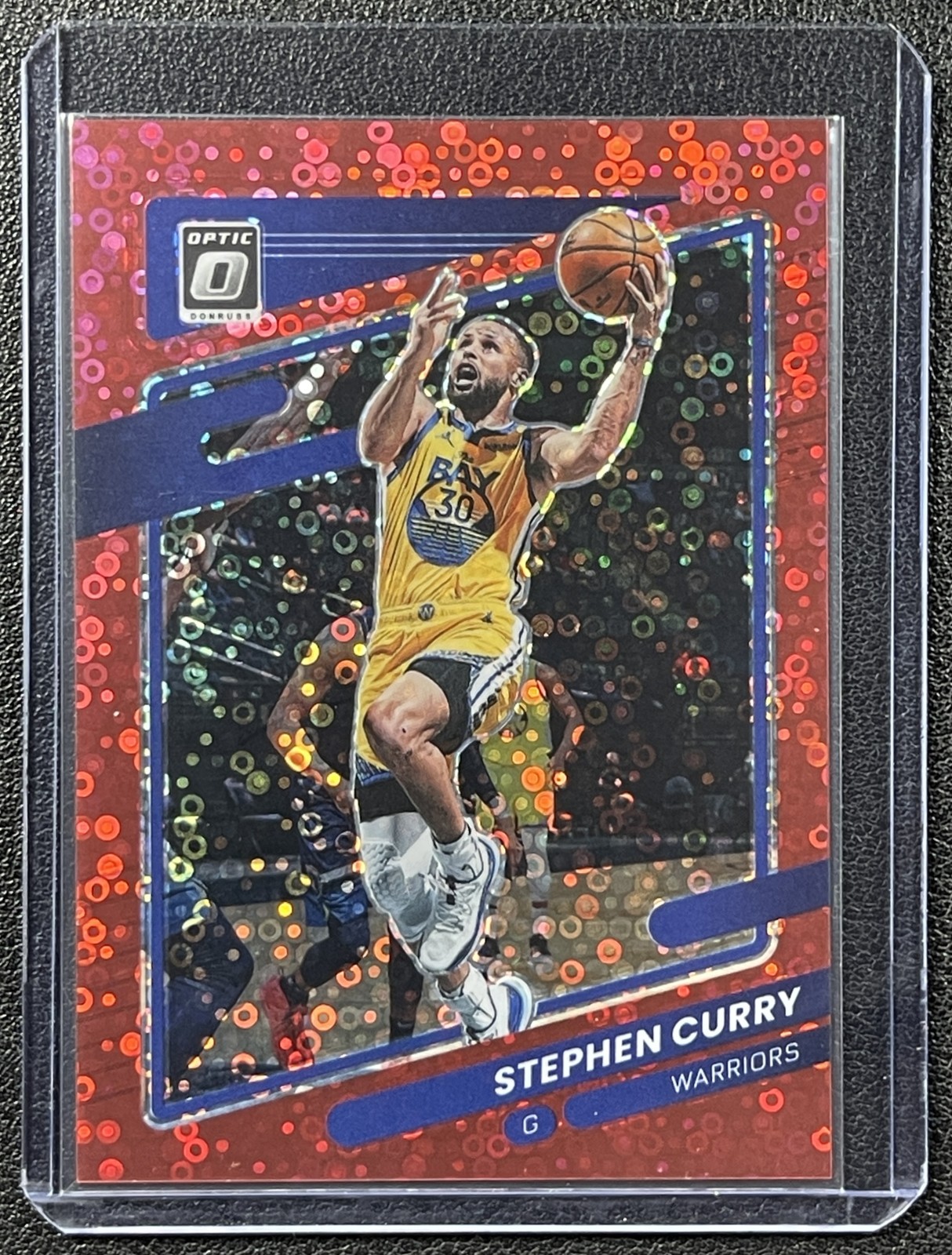 STEPHEN CURRY 2021-22 PANINI DONRUSS OPTIC #128 FAST BREAK RED PRIZM 5/85