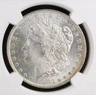 1883O Morgan Silver Dollar $1 NGC MS66 Early Toning & Exceptional Eagle Strike