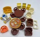 Lot 19 Pcs Vintage Miniature Fisher Price Little People Family Furniture READ