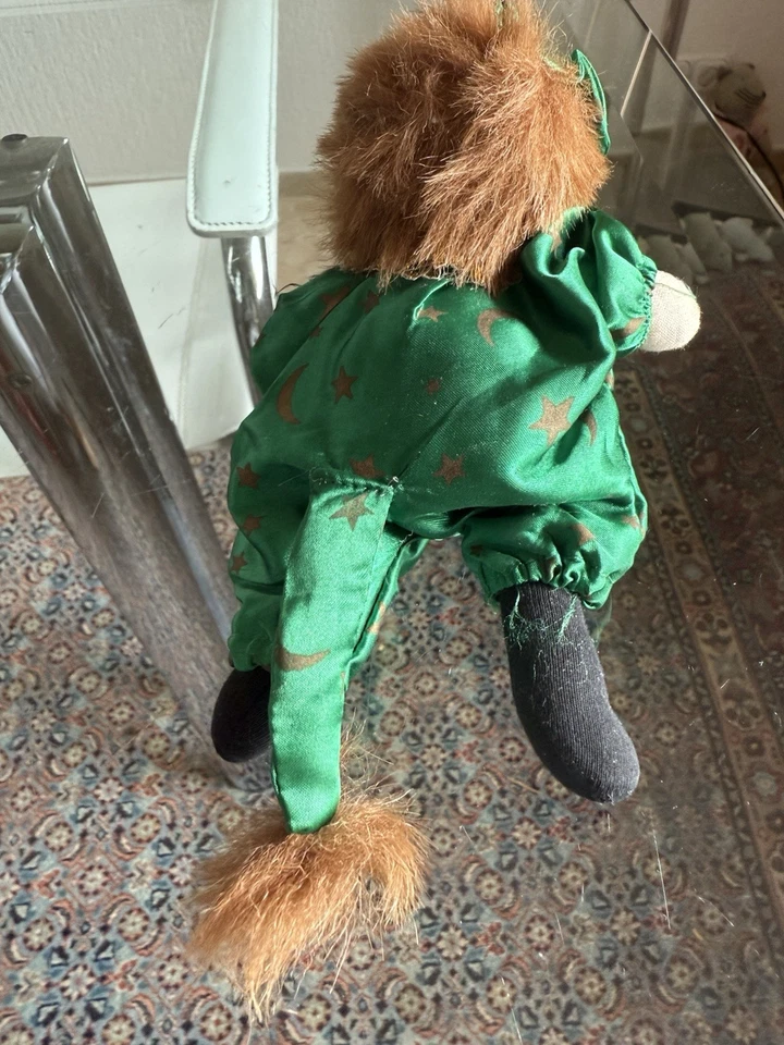 Clown, Harlekin, Kleiner Schelm,Löwenmaske-Kostüm,20cm,Sammlerpuppe - Bild 3 von 4