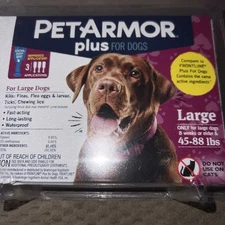 PetArmor Plus Flea & Tick Spot Treatment for Large Dogs - 3 Pack (5307)
