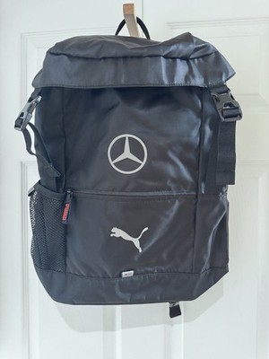 PUMA Mercedes Benz Laptop Backpack, Black Red with Drawstring Dura Base, New