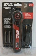 NIP SKIL Twist 20 4V Cordless Electric Screwdriver with Pivoting Head W/Torque 
