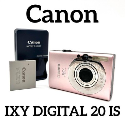 Canon IXY DIGITAL 20 IS Pink Compact Digital Camera with