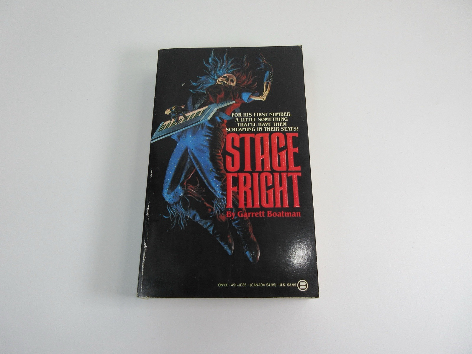 Stage Fright by Garrett Boatman SCARCE HORROR 1998 1st Printing PB