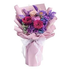  Flowers for Delivery,Preserved Flowers Bouquets,Rose Bouquets That Last Purple