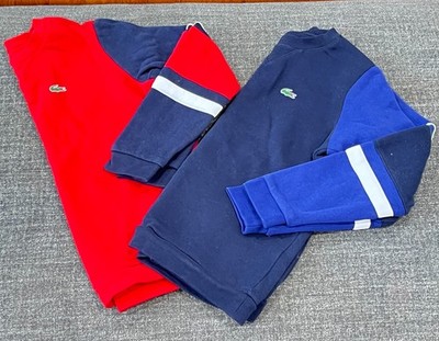 2 Kids Lacoste colorblock sweatshirts size 10