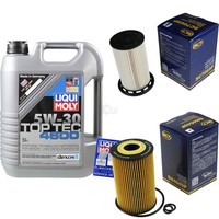 SCT Inspektionspaket 5L Liqui Moly Top Tec 5W-30 FüR VW Tiguan 2.0 TDI 4Motion