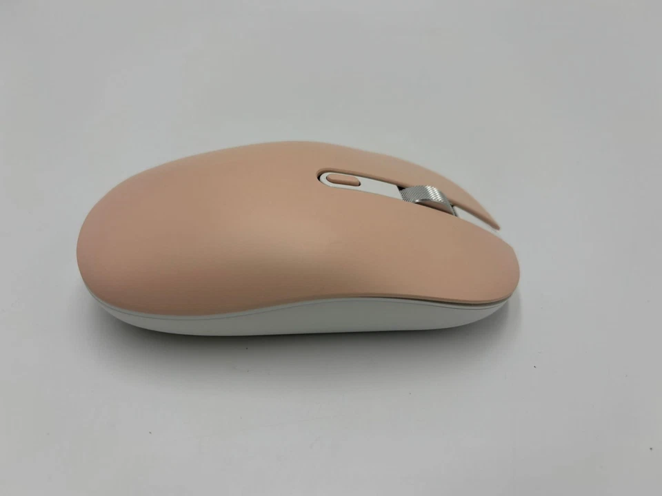 Wireless Ergonomic Keyboard and Mouse Combo, Pink 2.4G USB - Image 4 of 4
